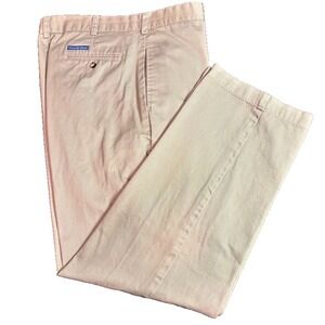 Nantucket Brand Men's Khaki Pants 35x32 Classic Fit Casual Chino Trouser Vintage